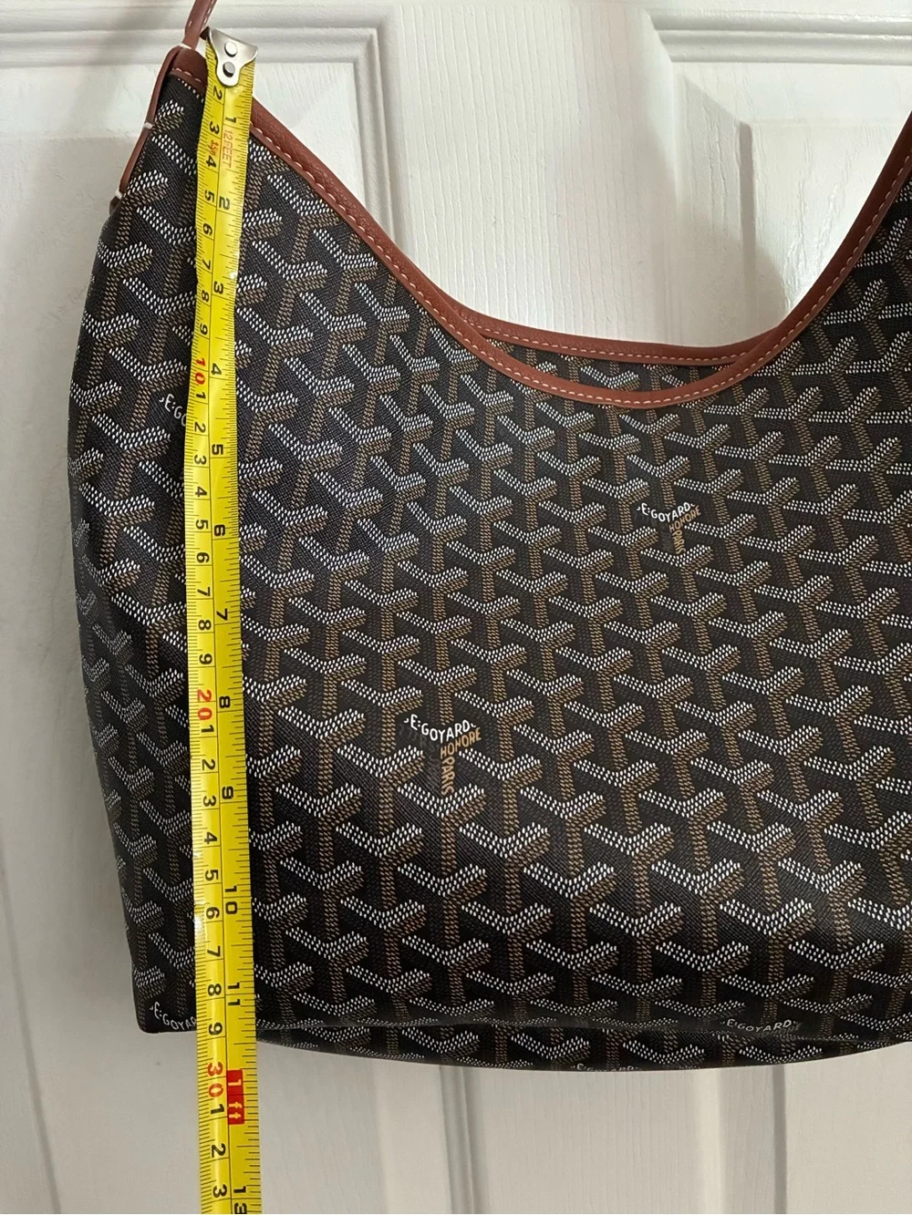NWT Designer inspired brown Patterned Hobo Bag